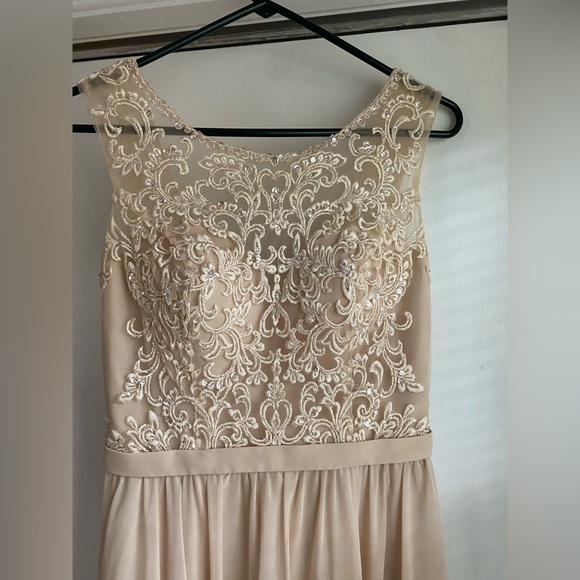 Champagne Morilee by Madeline Gardner Bridesmaids Dress - Picture 3 of 10
